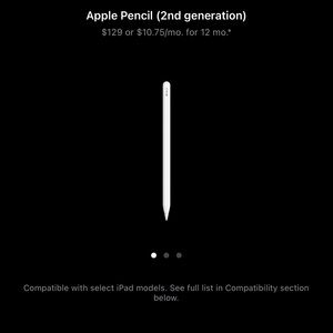 Apple Pencil 2nd Gen in White